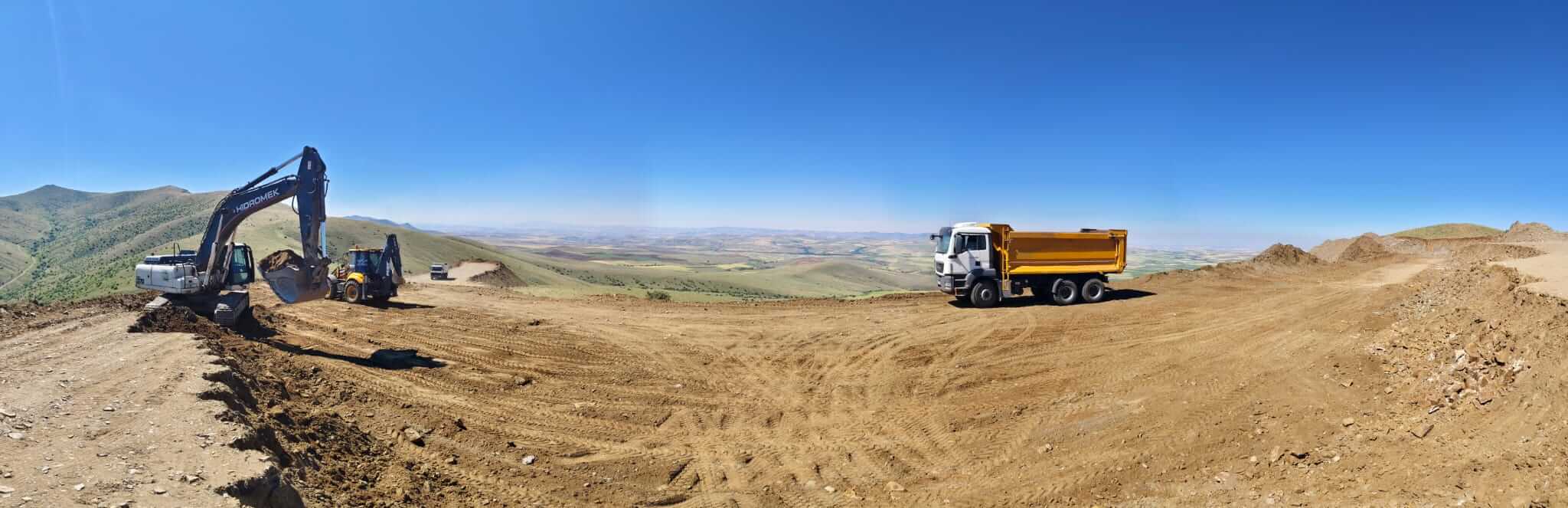 T6 türbin platformu ve şalt bağlantı yolu dolgu çalışmaları